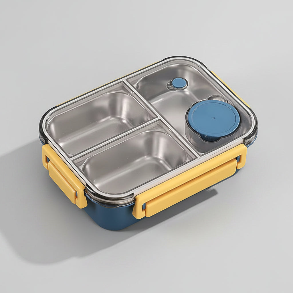 *PREORDER* 3- Compartment Stainless Steel Lunchbox