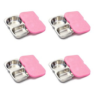 *PREORDER* 4 PACK Stainless Steel Snack Container with Silicone Lid