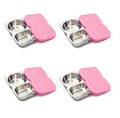 *PREORDER* 4 PACK Stainless Steel Snack Container with Silicone Lid